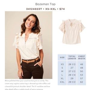 NWT Matilda Jane Good Hart Bozeman Top SZL